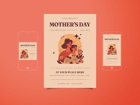 Mother's Day Celebration Flyer Set 38D2VCW