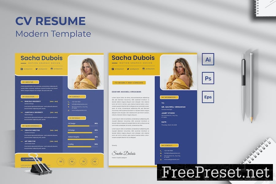 Motion Graphic CV Resume N2HM3TA