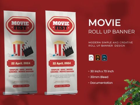 Movie - Roll Up Banner 8GSRDH8