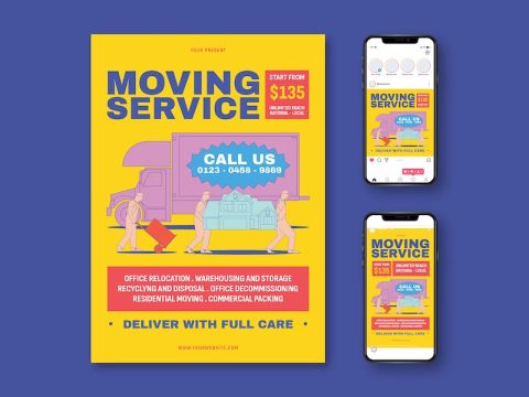 Moving Service Flyer S5JUQ7F