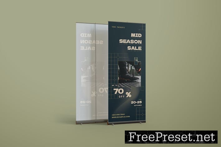 Multi Season Sale Roll-up Banner PXB5JMX