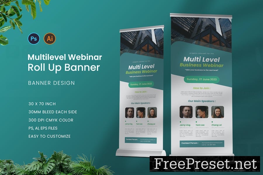 Multilevel Webinar Roll Up Banner 4AZUSLS