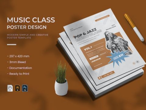 Music Class - Poster L8NPF3B