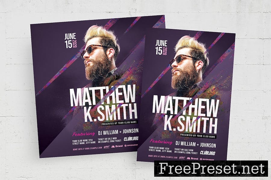 Music Event Flyer Template 6XDLPEK