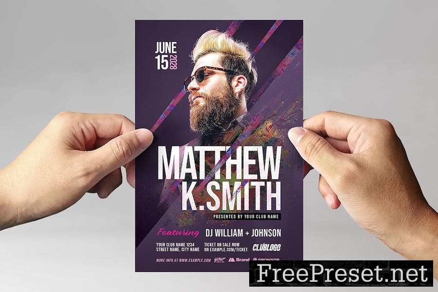 Music Event Flyer Template 6XDLPEK