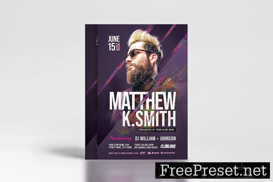 Music Event Flyer Template 6XDLPEK