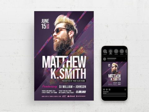 Music Event Flyer Template 6XDLPEK