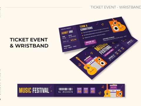 Music Festival - Ticket & Wristband N8GMYAS