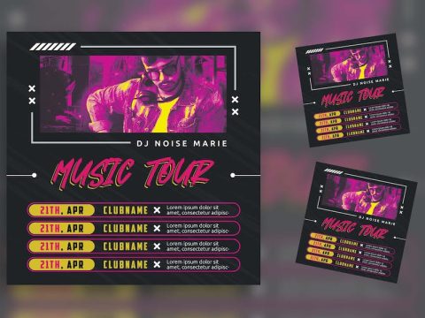 Music Tour Flyer NG5N299