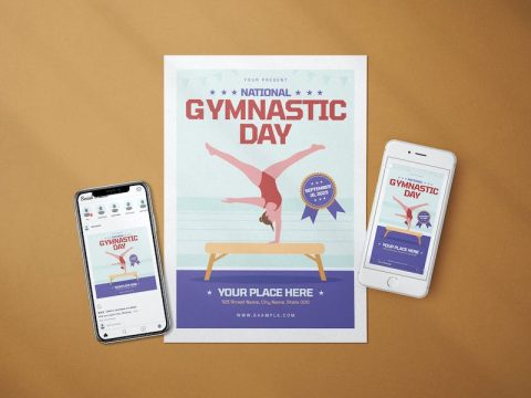 National Gymnastic Day - Flyer Media Kit L4J8R7N