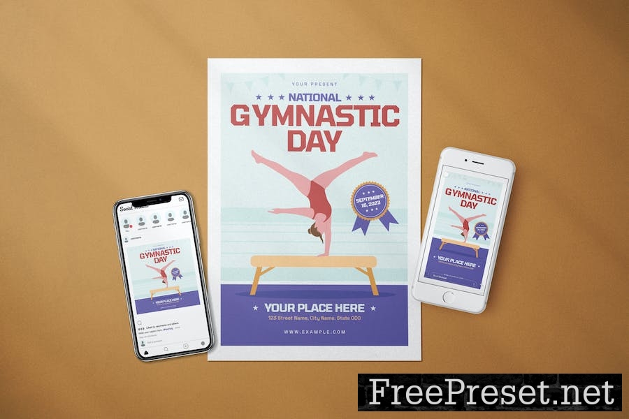 National Gymnastic Day - Flyer Media Kit L4J8R7N