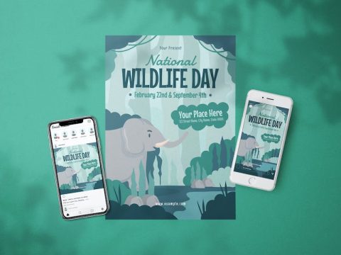 National Wildlife Day - Flyer Media Kit 4A53XAW