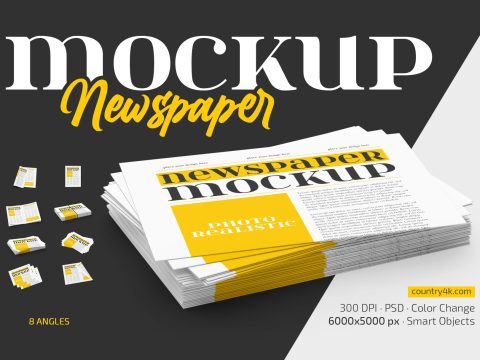 Newspaper Mockup Set 12716145