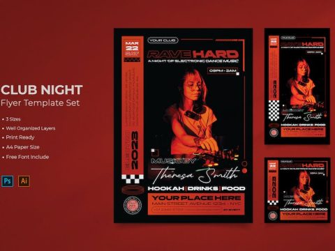 Night Club Flyer Template BV9YUTC