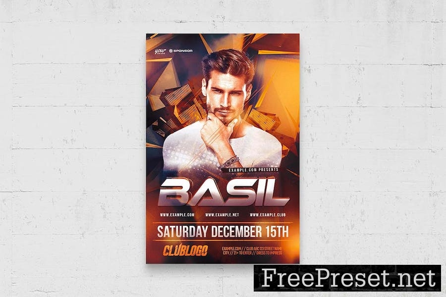 Nightclub Flyer Template PU8KJUY