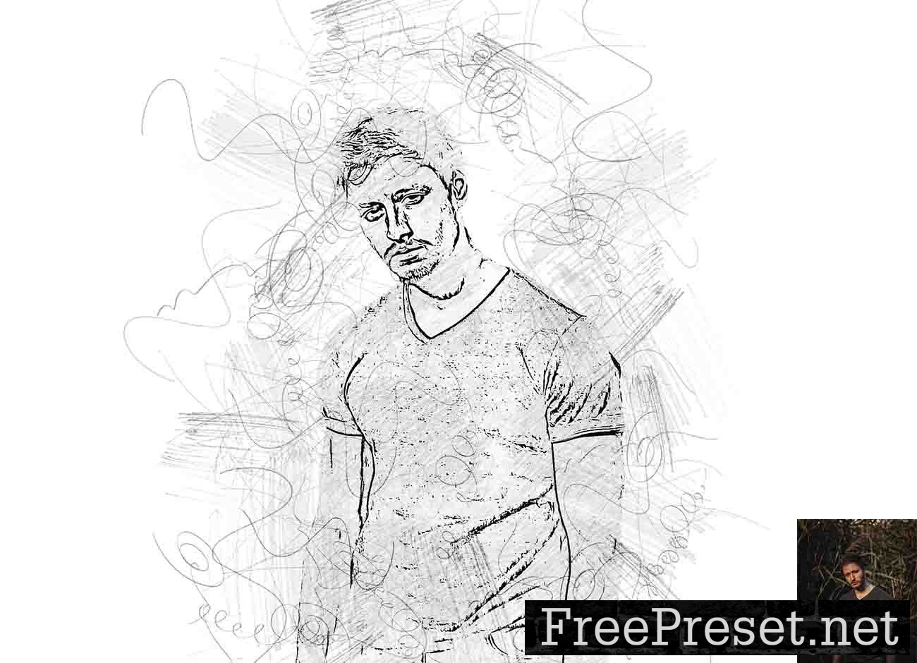 Novel Sketch Art Photoshop Action 12788920