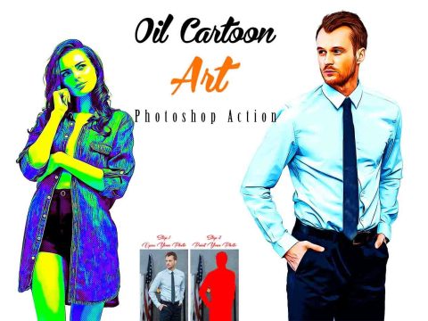 Oil Cartoon Art Photoshop Action 12708239