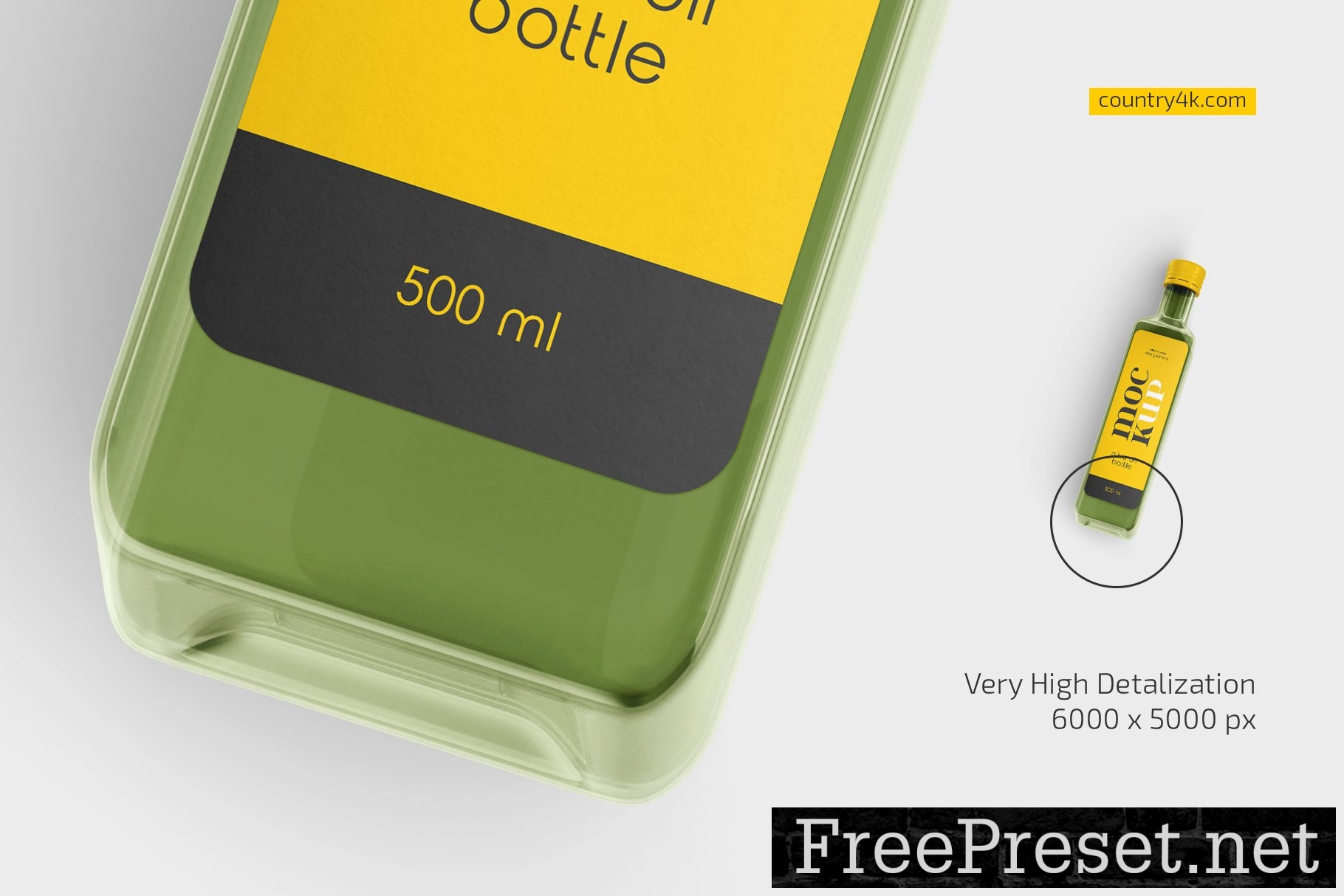 Olive Oil Bottle Mockup Set 11006498