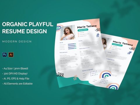 Organic Playful - Resume ZBX833G