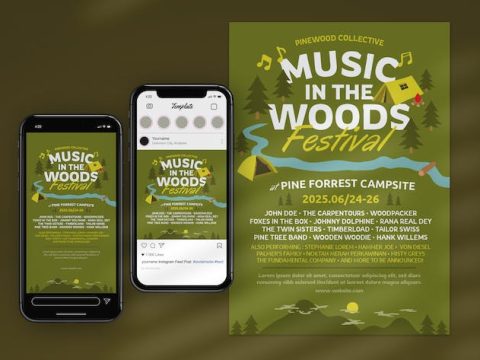 Outdoor Music Festival Flyer And Instagram SE44UTC