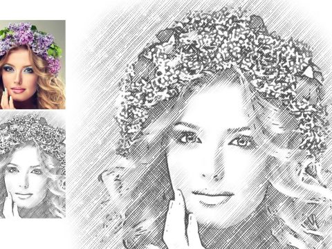 Pencil Sketch Photoshop Action 2690991