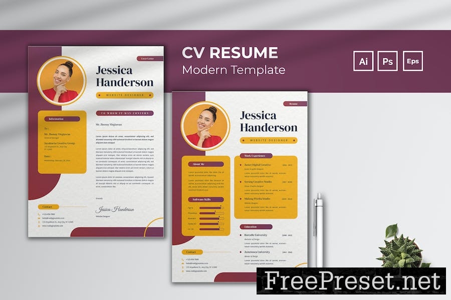 Personal Career CV Resume Y3UZYN8