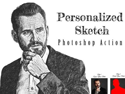 Personalized Sketch Photoshop Action 12644232