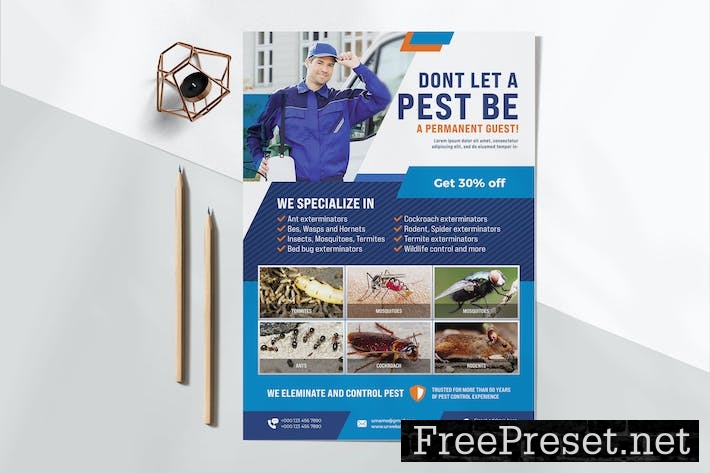 Pest Control Service Flyer V522U4V