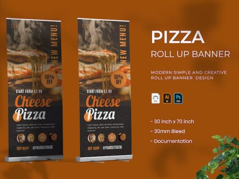 Pizza - Roll Up Banner 2WSYDM2