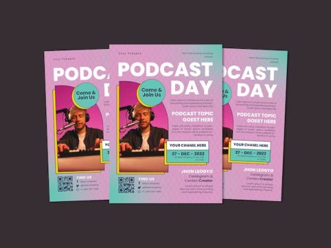 Podcast Day Flyer 46YVQZ3