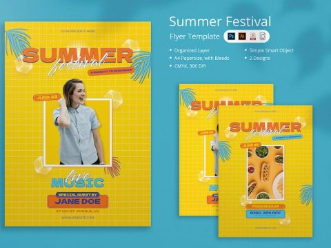 Popsin - Summer Festival Flyer NHCE9RH