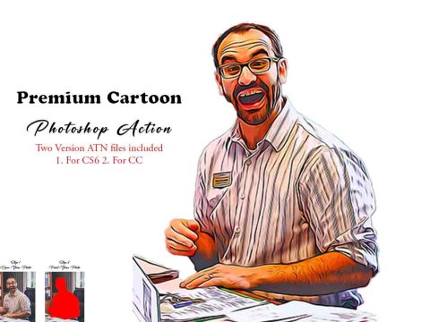 Premium Cartoon Photoshop Action 12175158