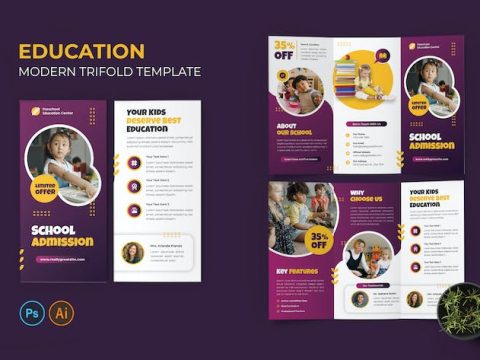 Preschool Trifold Brochure 6NXM3NM