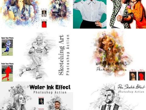 Pro Art Effect Photoshop Action Bundles