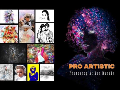 Pro Artistic Photoshop Action Bundle 12170648