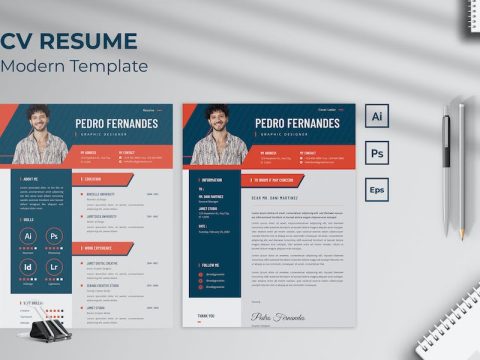 Professional Designer CV Resume 5U4ZMVB