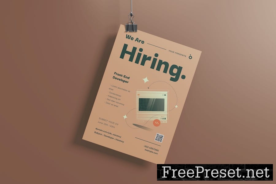 Programmer Hiring Flyer Set LM4QHQW