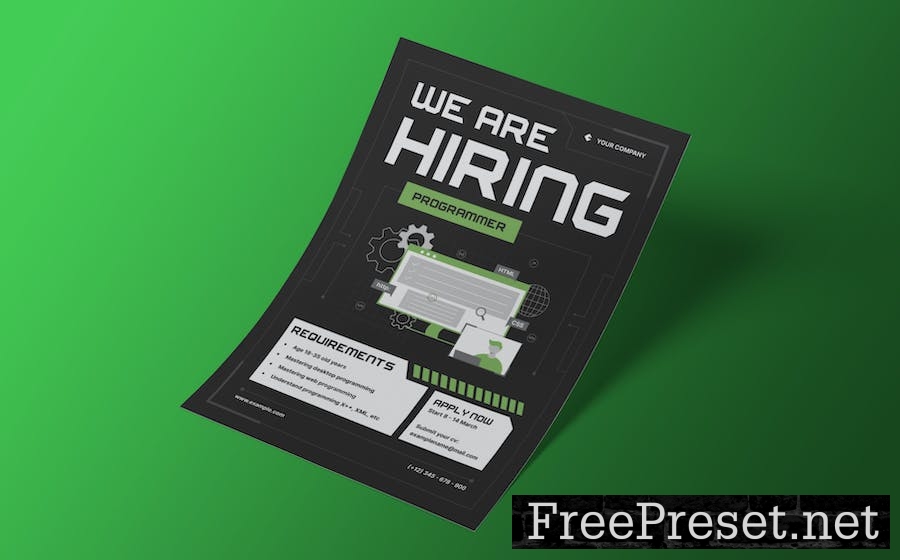 Programmer Job Hiring Flyer JPYTJ5R