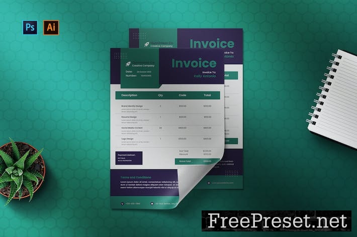 Purplay - Invoice Template HWKBVWS