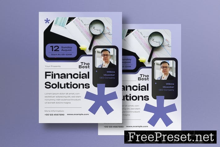 Purple Modern Finance Flyer 37B2LX4