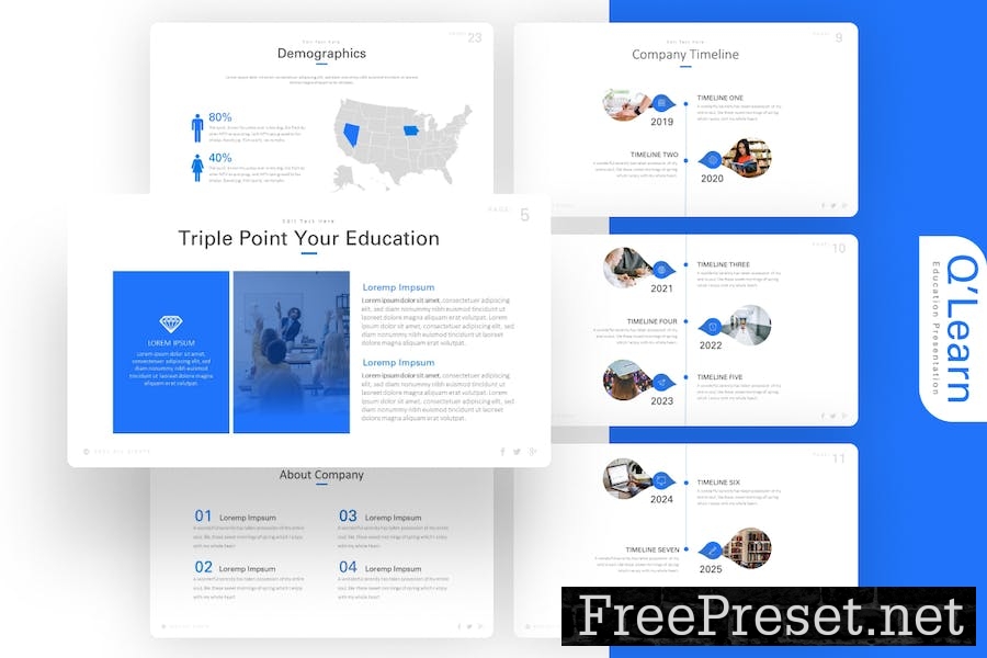 Q'learn Education Presentation Template 9S446K9