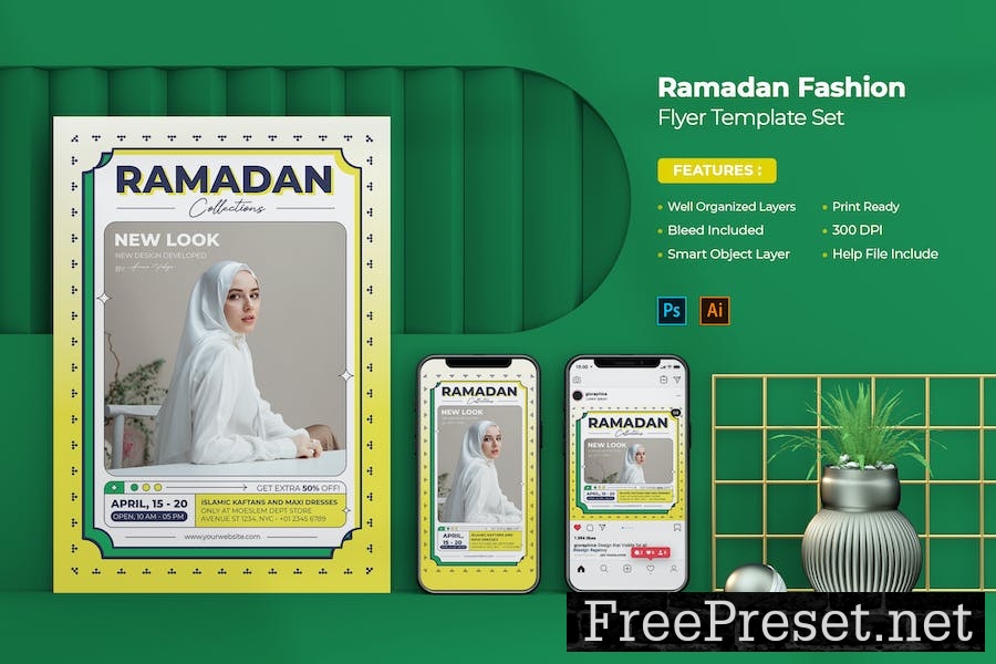 Ramadan Fashion Collections Flyer Template 2KXGQN5