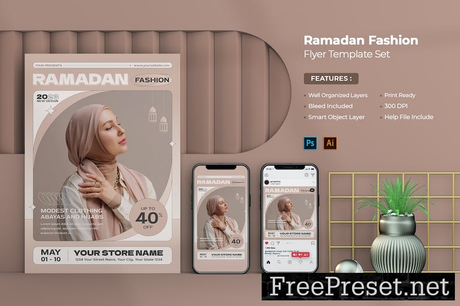 Ramadan Fashion Sale Flyer X8VP762