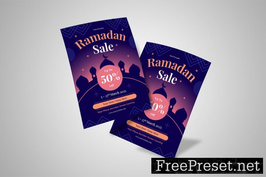 Ramadan Sale Flyer BXBNFEG