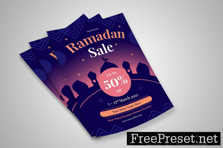 Ramadan Sale Flyer BXBNFEG