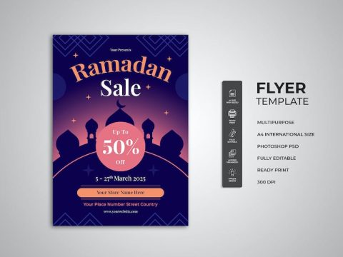 Ramadan Sale Flyer BXBNFEG
