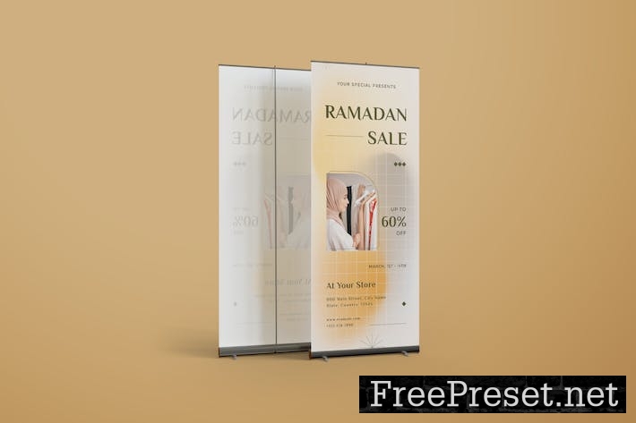 Ramadan Sale Roll-up Banner