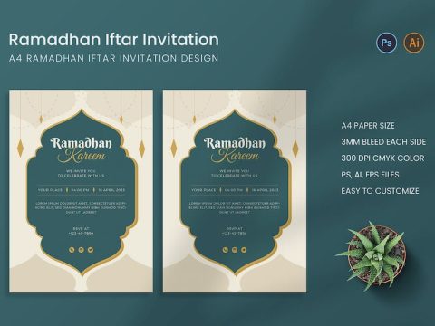 Ramadhan Kareem Invitation WSJ22CN