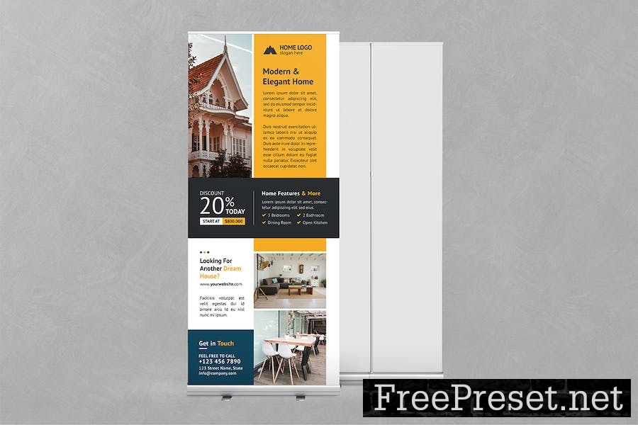 Real Estate Roll up Banner