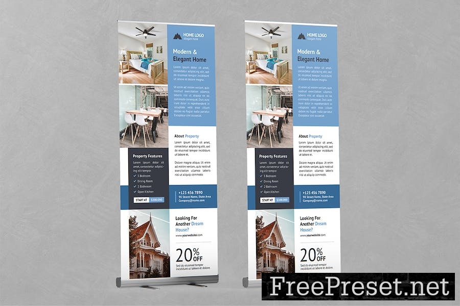 Real Estate Roll up Banner
